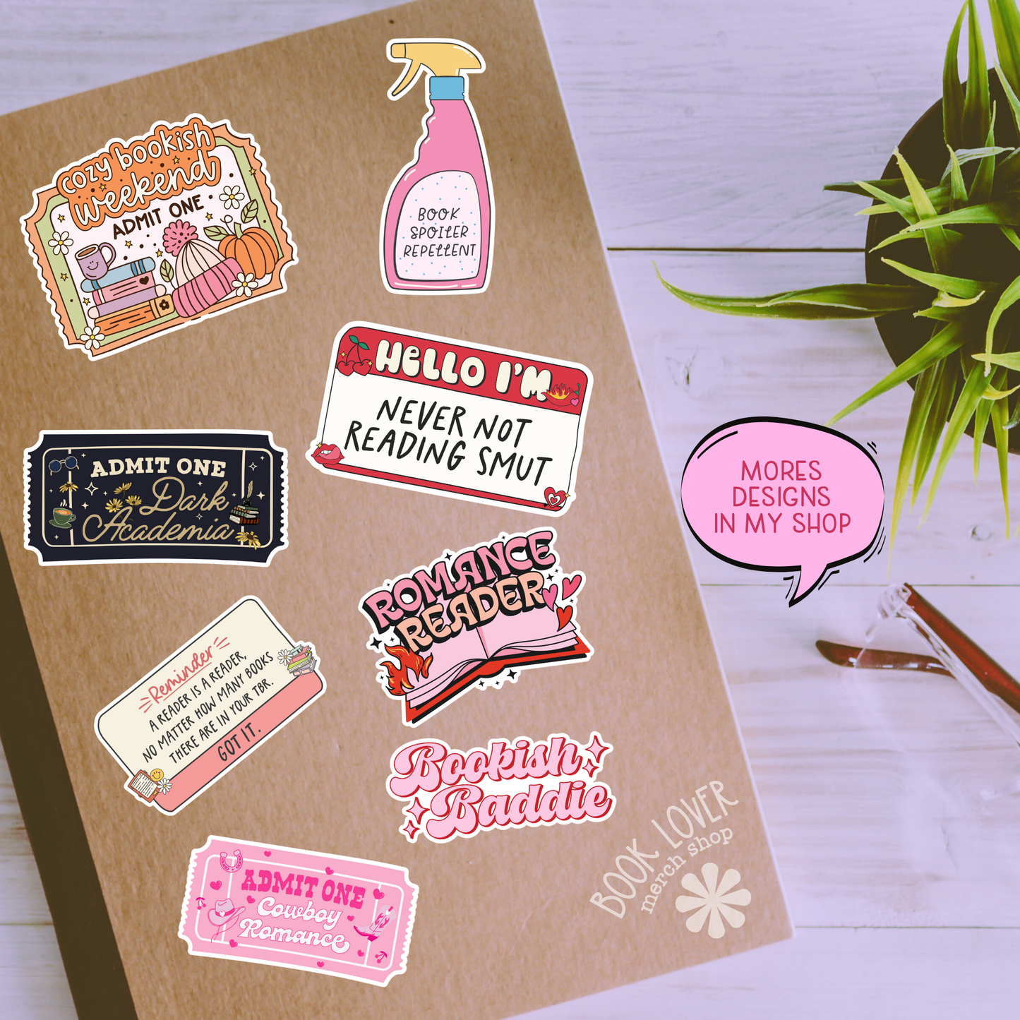 All I Want For Christmas is More Books Bookish Sticker