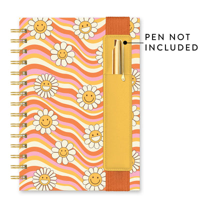 Waves of Melody Oliver Notebook with Pen Pocket