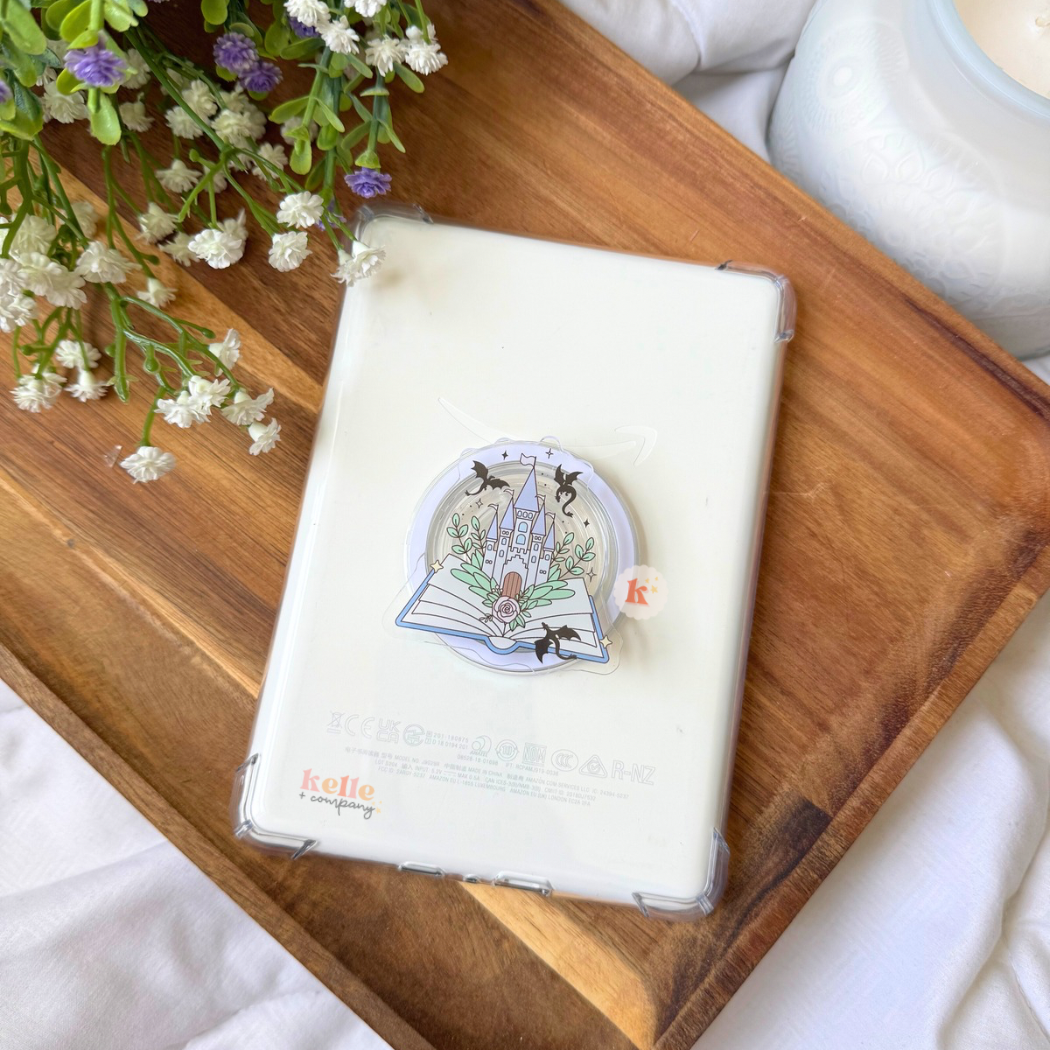 Kindle accessories | bookish kindle grip | kindle case stand