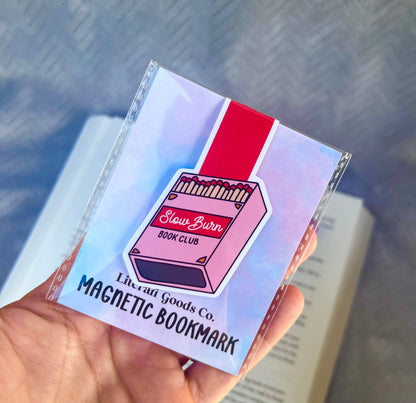 Slow Burn Book Club 🕯️⏳ - Magnetic Bookmark