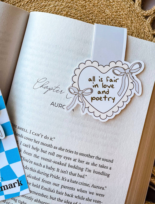 Tortured Love and Poetry 📝💭 - Magnetic Bookmark
