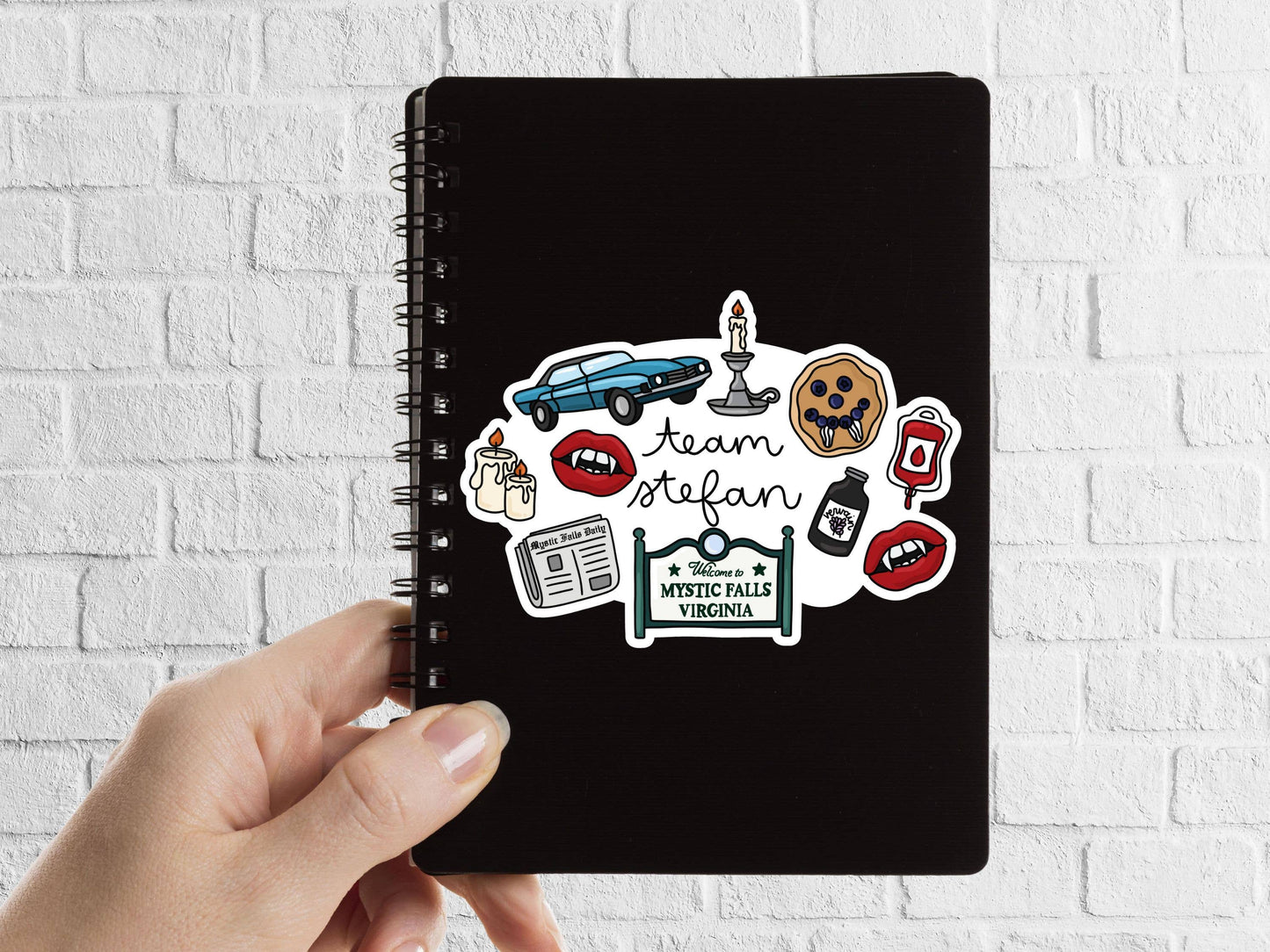 Team Stefan Bookish Sticker